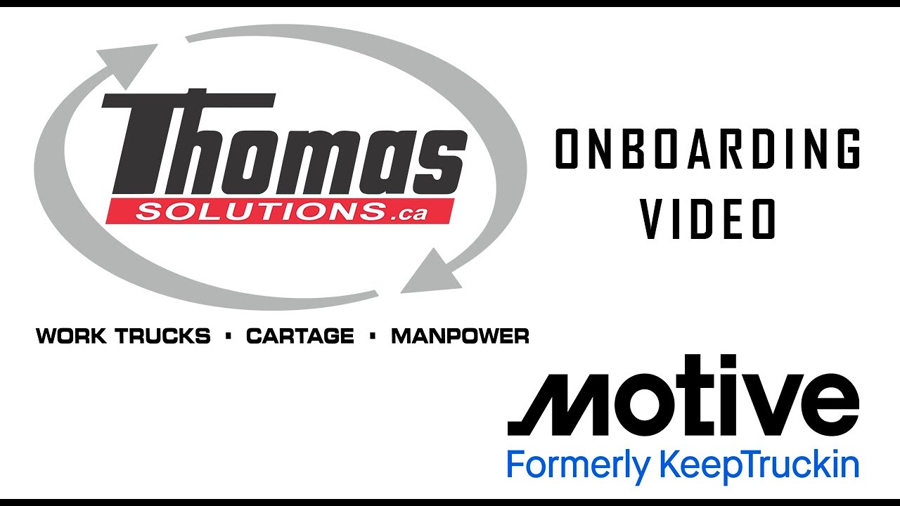 Thomas Solutions Motive On-boarding Video