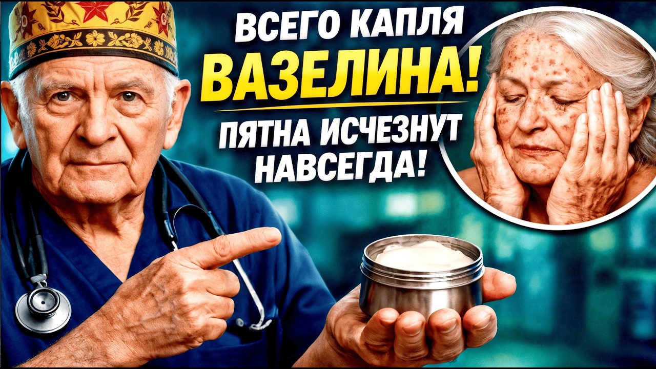 ВСЕГО 2 КАПЛИ В ВАЗЕЛИН — И ПЯТНА С ЛИЦА ИСЧЕЗАЮТ ЗА НОЧЬ! / ПРОСТОЙ СПОСОБ ДОМА
