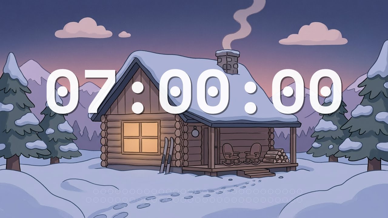 7 Hours Timer 🏔️ Mountain Cabin • Lo-fi | Cozy Lo-fi Alpine Retreat - ChronoFlow