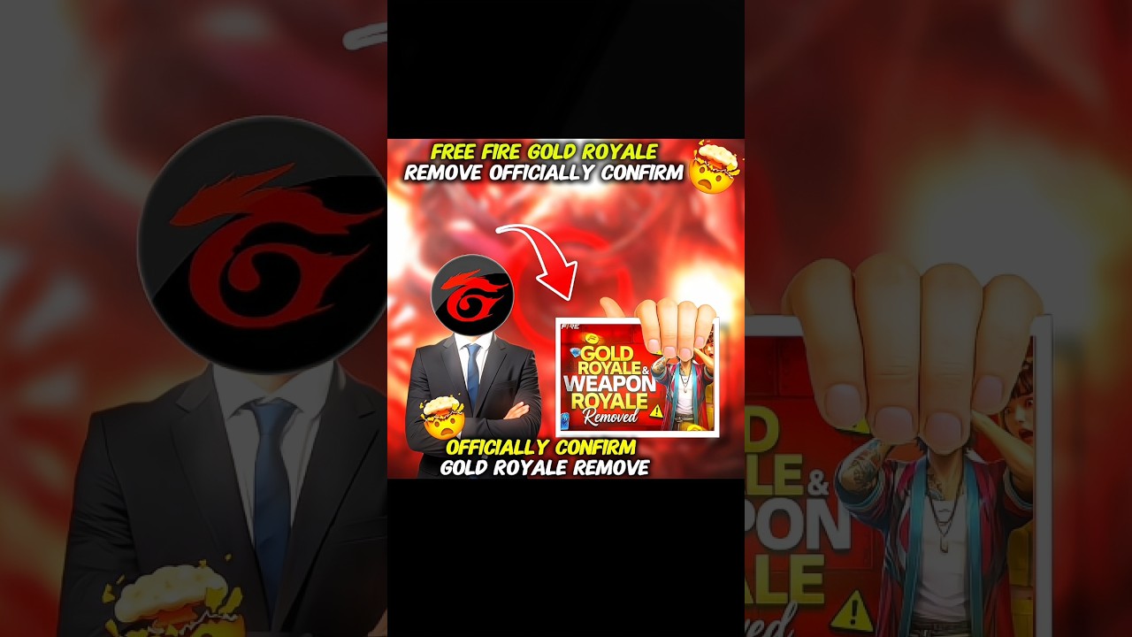 FREE FIRE GOLD ROYALE & WEAPON ROYALE REMOVE 🥺 #freefire