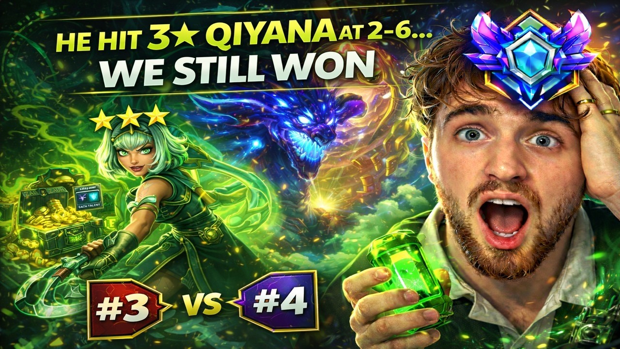 He Hit 3⭐ Qiyana at 2-6… And We STILL Beat Him