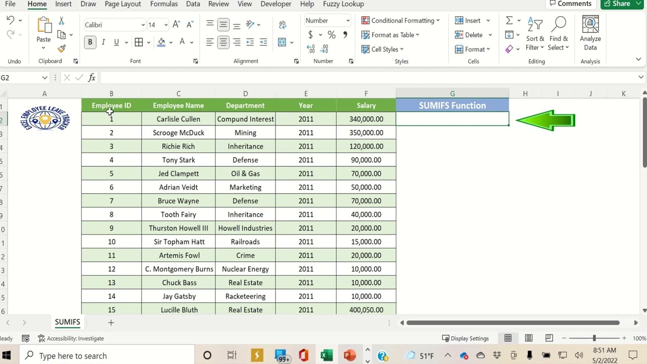 How To Use The SumIf Function For HR and Payroll Professions