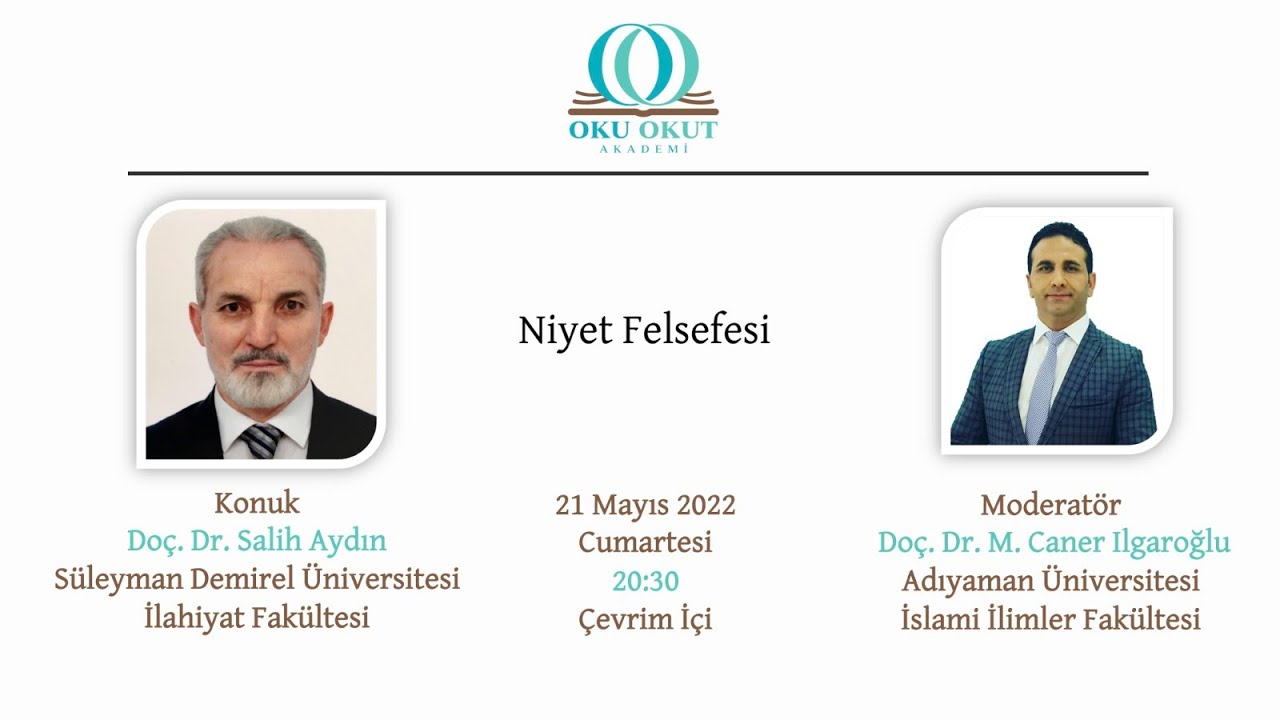 Niyet Felsefesi   Doç. Dr. Salih Aydın & Doç. Dr.  Muhammet Caner Ilgaroğlu
