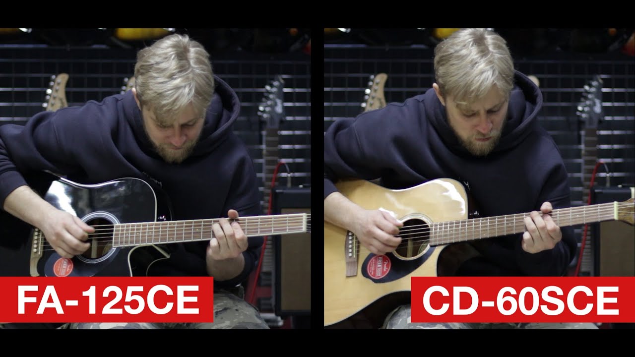 Fender FA-125CE vs Fender CD-60SCE 🎸  Какая Гитара ЛУЧШЕ?