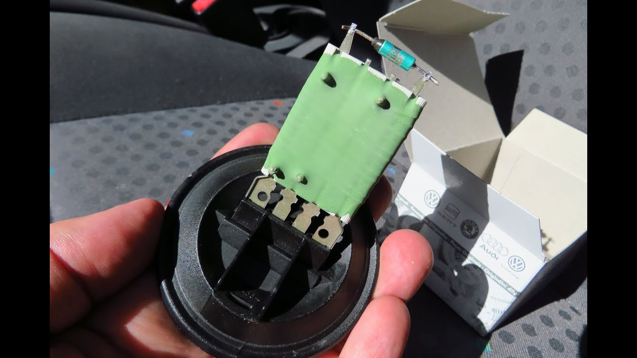 Volkswagen Polo 1.4 TDI 9N 2004 - renew fan resistor
