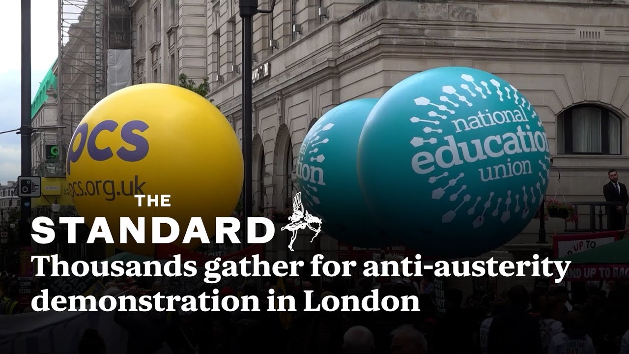 Thousands gather for anti-austerity demonstration in London