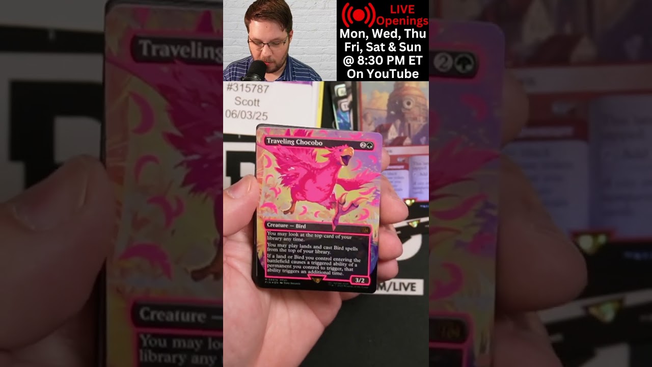 Neon Ink PINK Traveling Chocobo - Final Fantasy Collector Booster Pack Opening | Ships 6/6