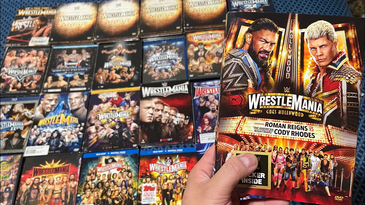 Коллекция DVD и Blu-Ray WWE Wrestlemania 2023