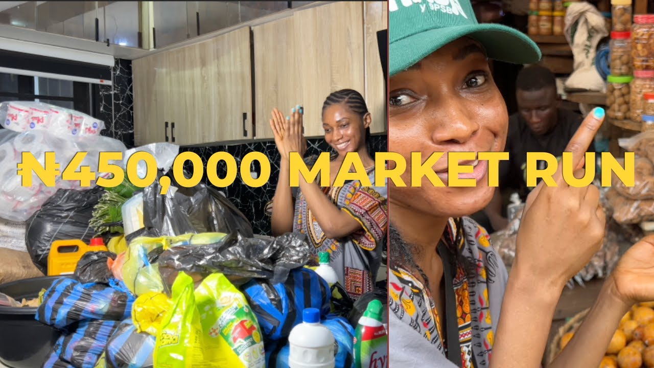 How I Spent #450,000 ($321) at a Lagos Market | Monthly Market Vlog