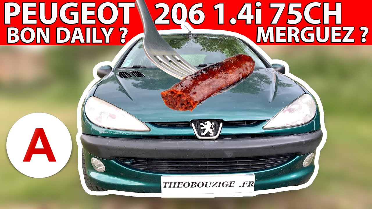 Essai Peugeot 206 1.4i 75ch bon daily ou merguez ?