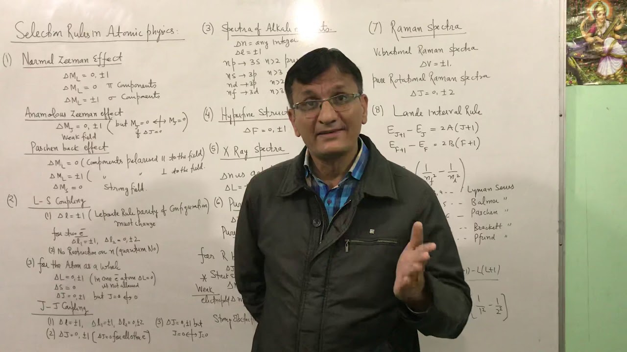 Selection Rules in Atomic physics