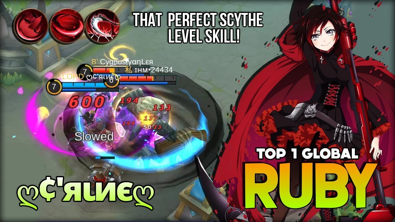 Undead Ruby with Perfect Scythe Lifesteal! ღ¢'яιиєღ Top 1 Global Ruby ~ Mobile Legends