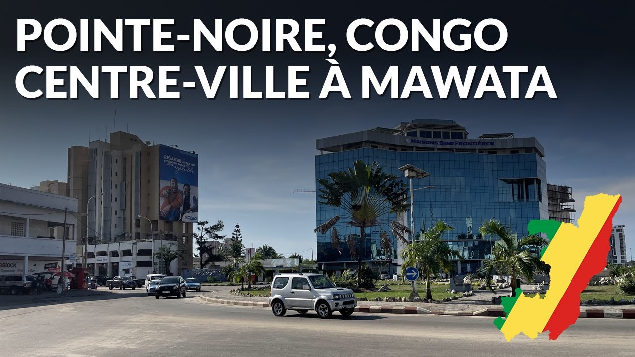 Pointe Noire, Congo 🇨🇬- City Tour (Avenue Principale jusqu'à Mawata)