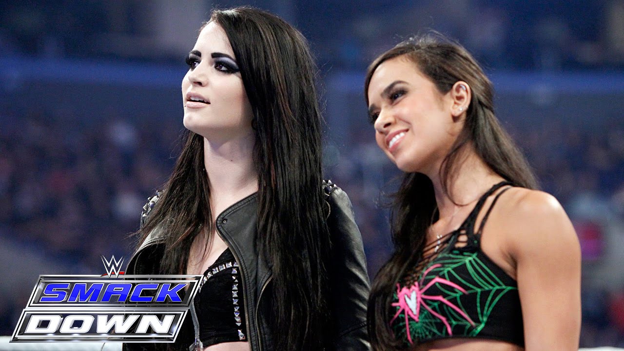 Эй Джей Ли и Пейдж объединяются в словесной войне с The Bella Twins: SmackDown, 26 марта 2015 г.