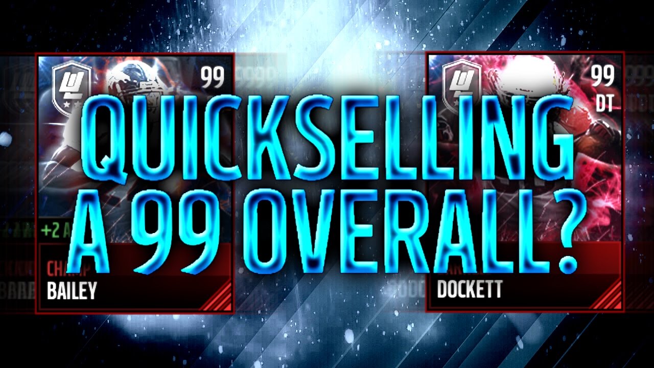 QUICKSELLING A 99 OVERALL?? HEAD TO HEAD CHALLENGE - Madden Mobile 17
