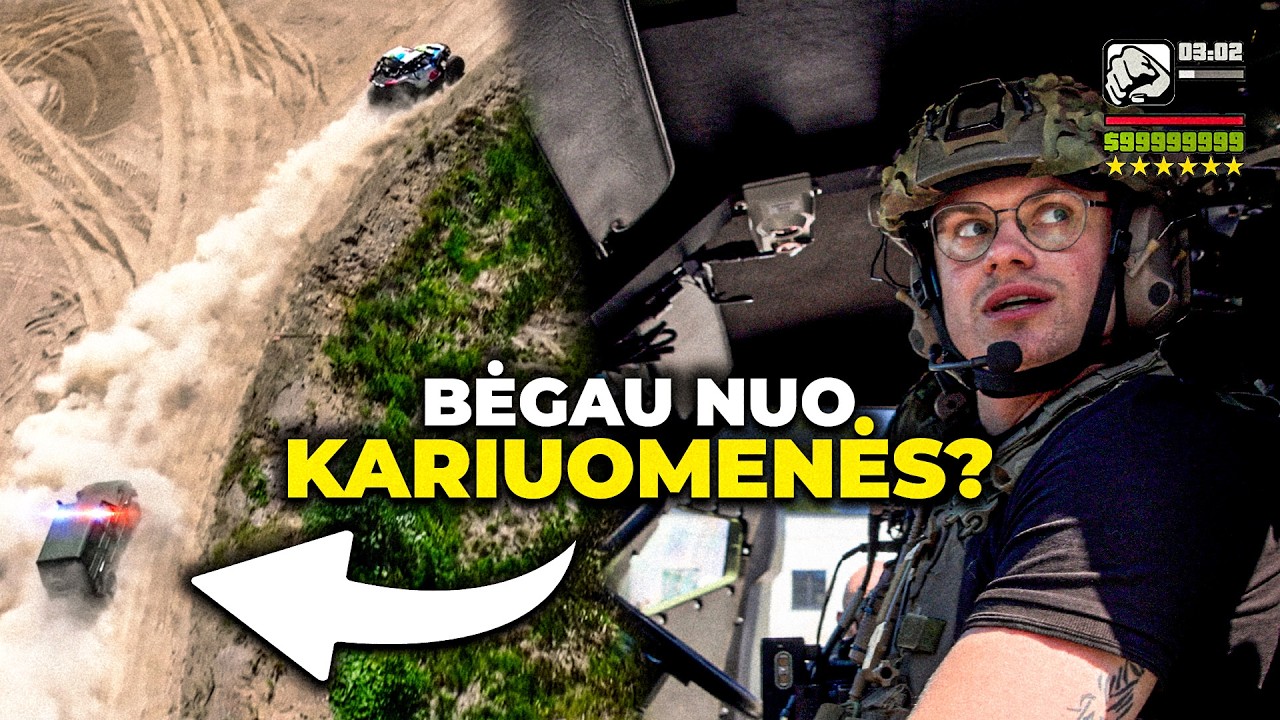 LENKTYNIAVAU PRIEŠ KARIUOMENĘ?! Ginklai, greitis ir beprotiški nuotykiai su Lietuvos kariuomene!