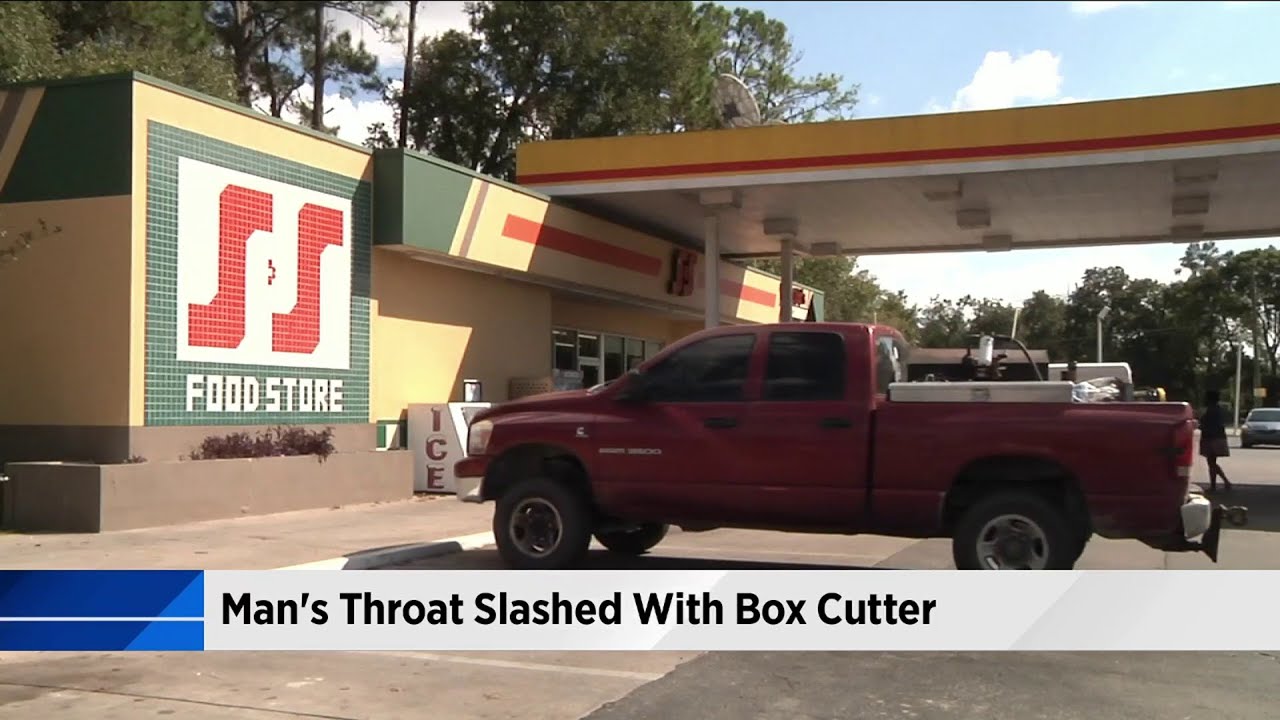 Man's throat slashed with box cutter