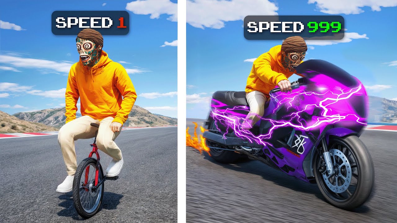 Upgrading SLOWEST to FASTEST Bikes In GTA 5!