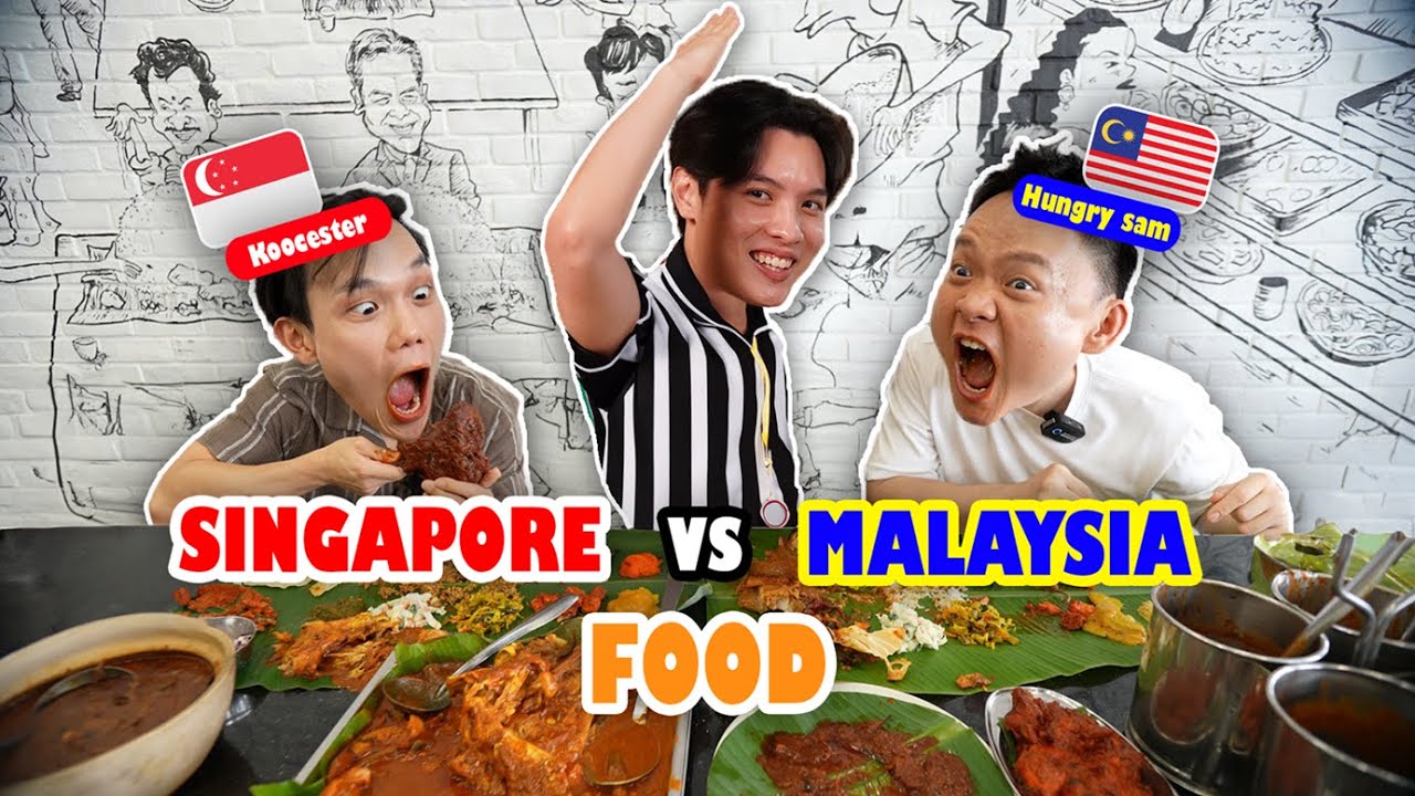 Malaysia🇲🇾 VS Singapore🇸🇬 FOOD! Which country WON?