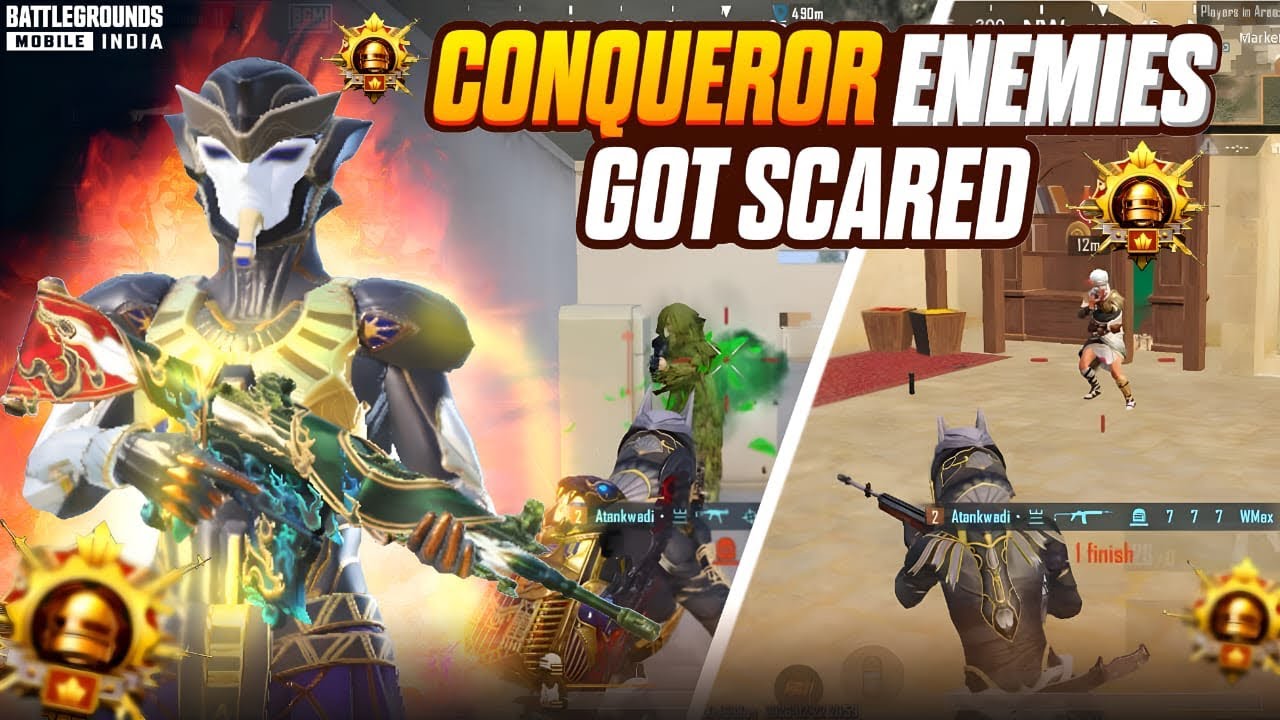 Conqueror Lobby Gameplay 😎 | Enemies Shocked After This Clutch! | BGMI