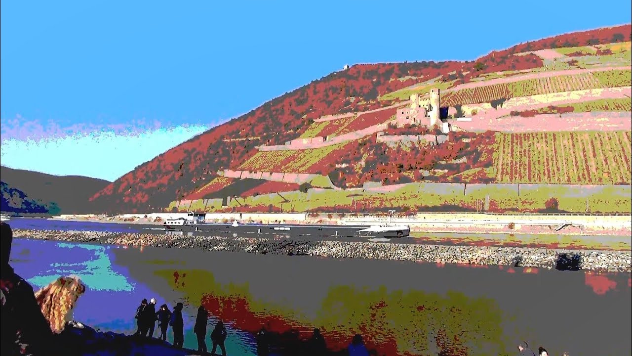 Der Mäuseturm von Bingen bei Niedrigwasser 2018