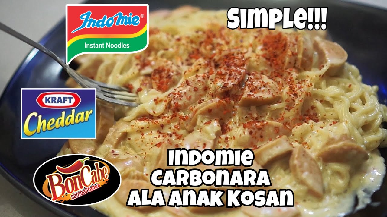 RESEP INDOMIE CARBONARA - ALA ANAK KOSAN!!!
