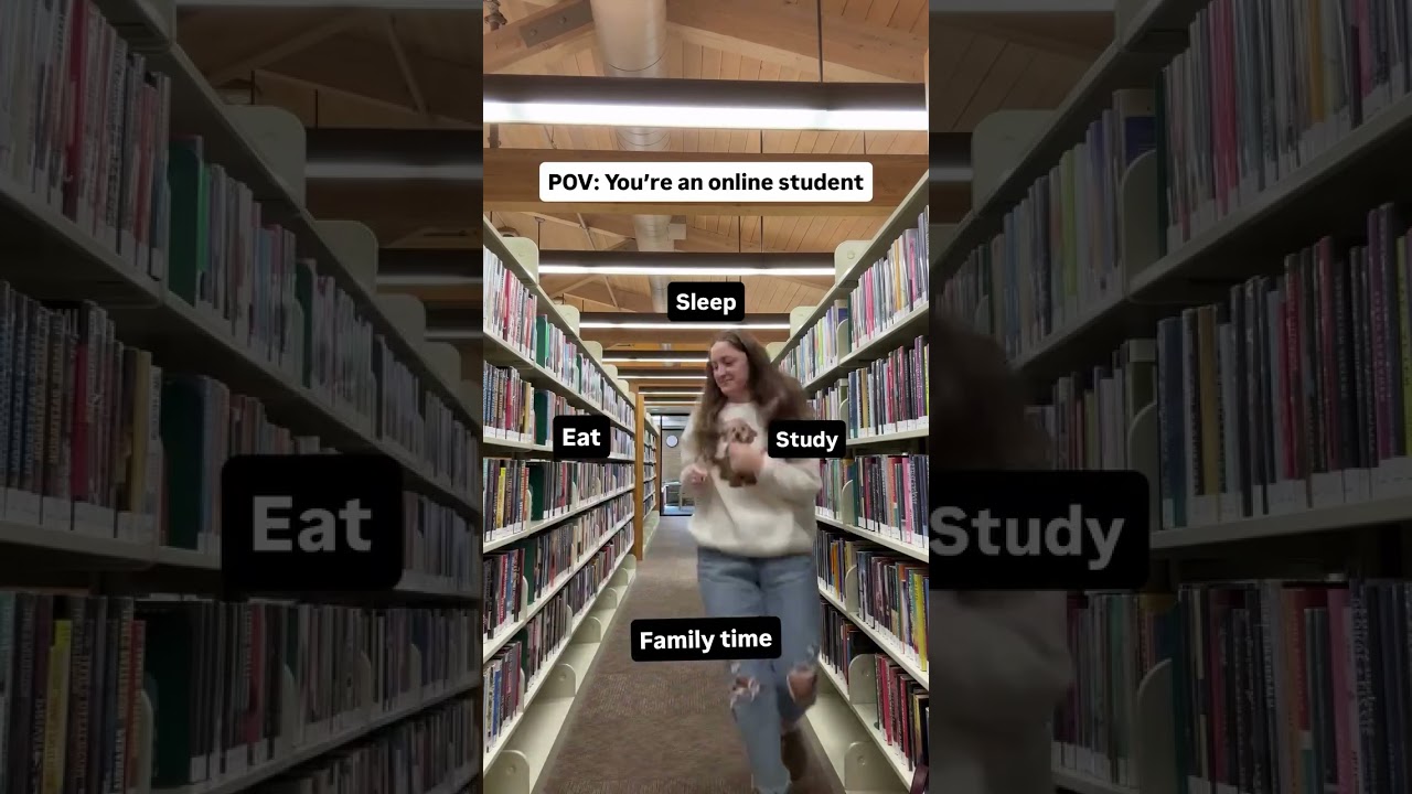 POV: You're an online student