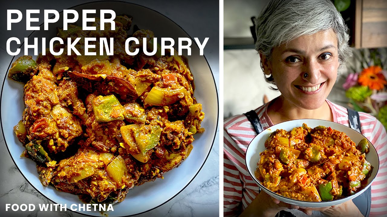 Pepper and cashewnut chicken curry - A HEALTHY CHICKEN CURRY!