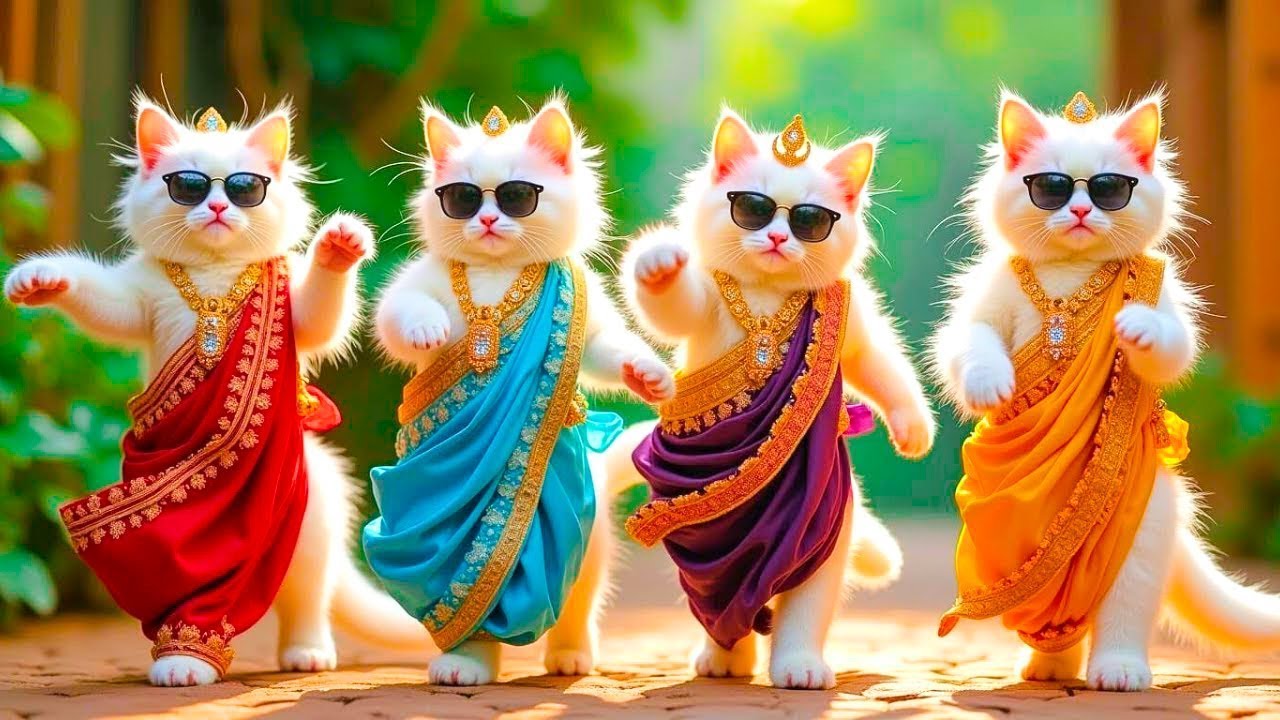 बिल्ली डांस | Cutest Cat videos funny dance🤣💃Dance Videos for cats 