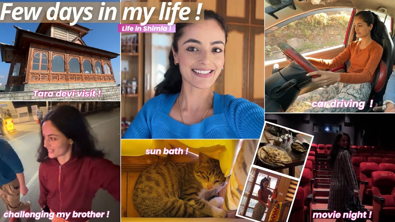 Few Days In My Life : mandir visit, challenging bhaiya 🫶🏻, car driving, movie night & more !
