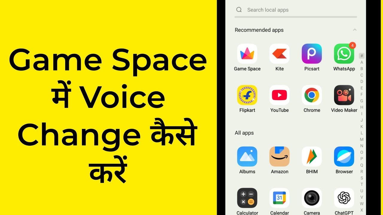 Game Space Se Voice Change Kaise Kare, Game Space Mein Voice Changer Kaise Lagaen