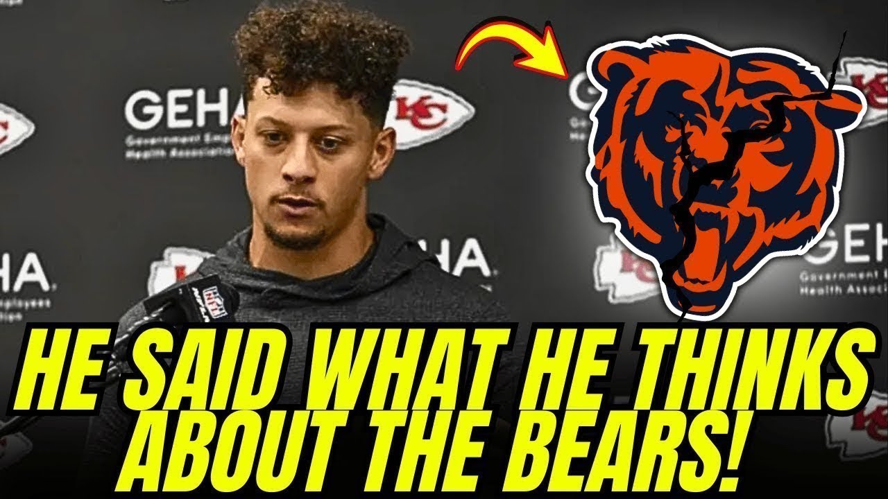 Patrick MAHOMES REACTS and his SURPRISING words about the BEARS stun everyone | Bears news