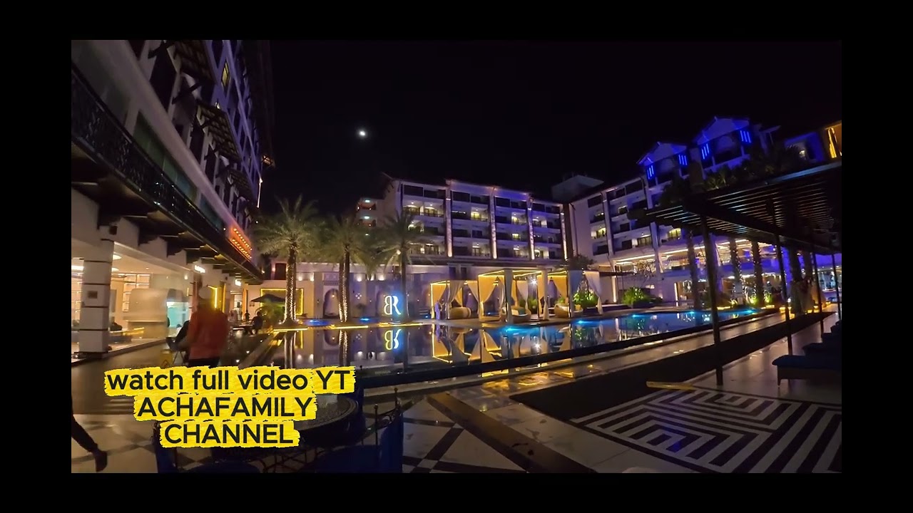 Night view at pool  Bertam Resort
