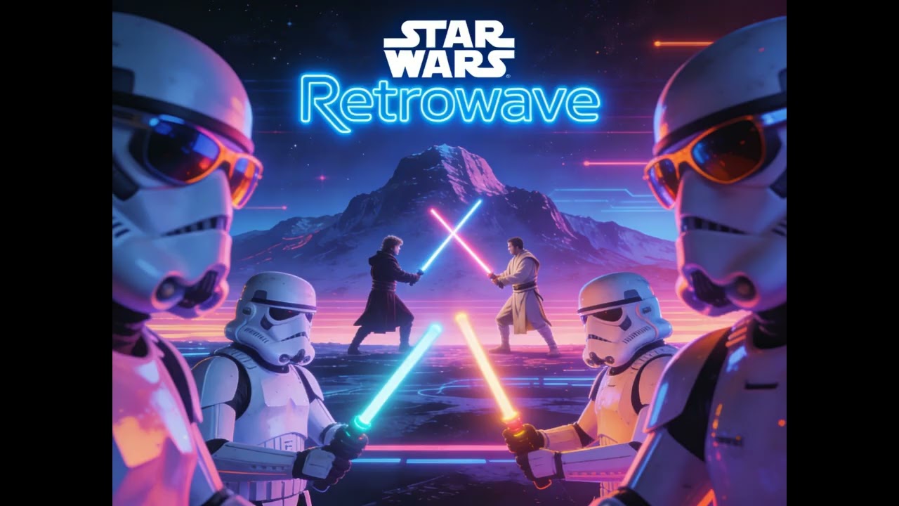 Star Wars  Dual of Fates -  Retrowave version