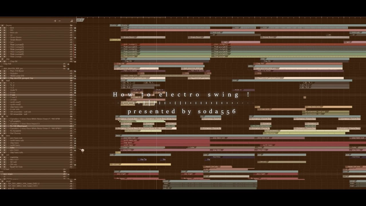 【ボカロ/DTM】エレクトロスウィングっぽい曲の作り方（How to make an electro-swing-like song!）