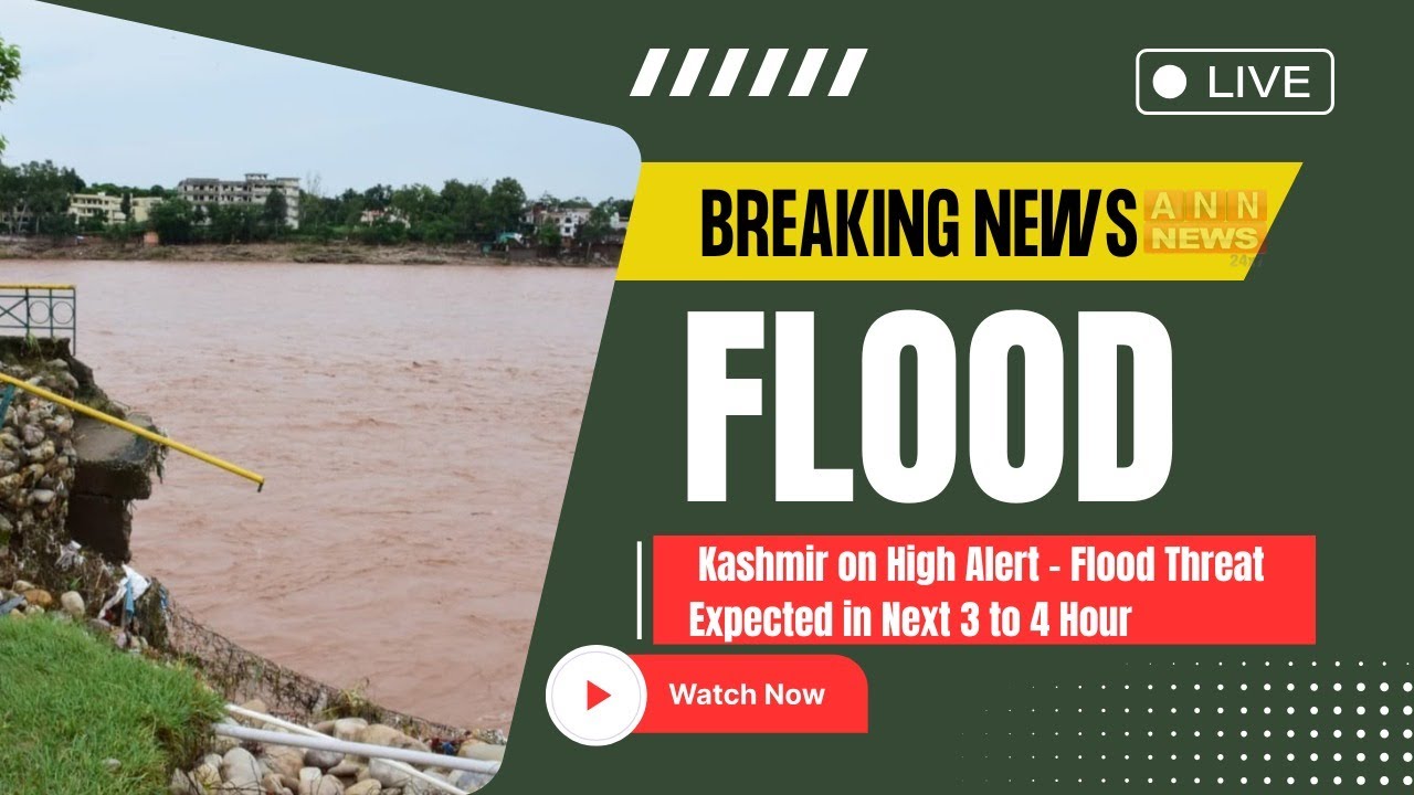 🚨 BREAKING 🚨 Jhelum River touches danger mark at R.M. Bagh, Srinagar. Authorities on high alert,