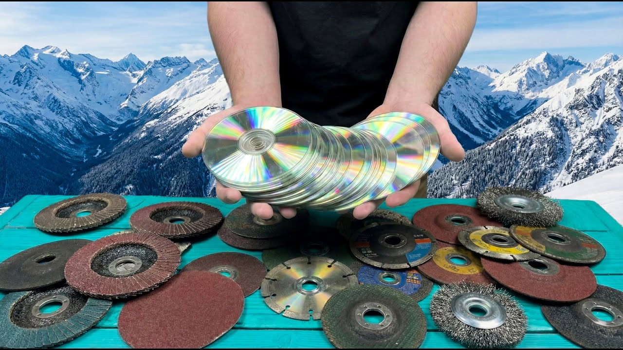DVD-диски заменят ВСЕ НАСАДКИ для угловой шлифовальной машины! DVD-НАКОПИТЕЛЬ.