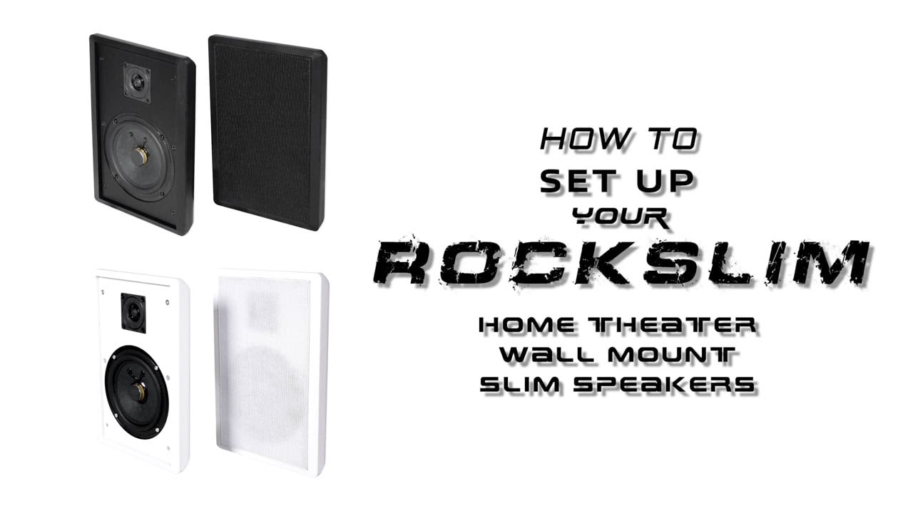 How to set up your Rockville RockSlim Black or White Home Theater 5.25