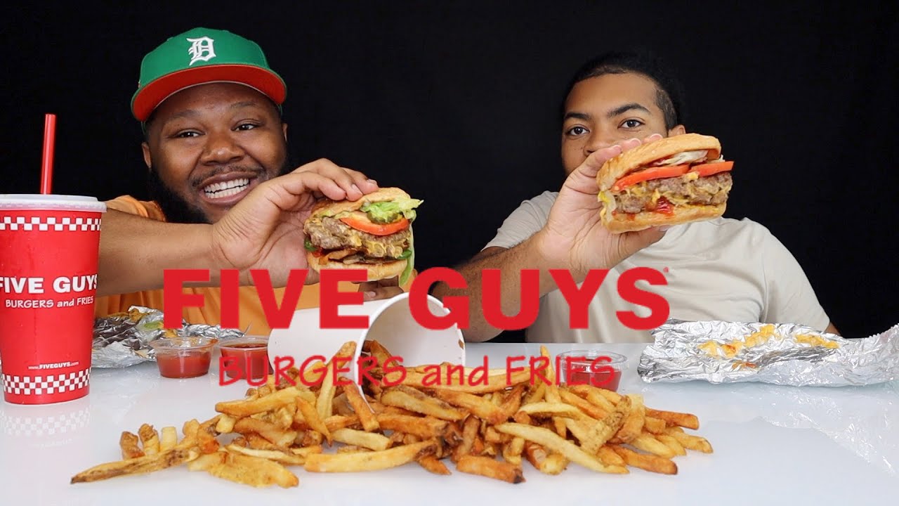 FIVE GUYS MUKBANG WITH 