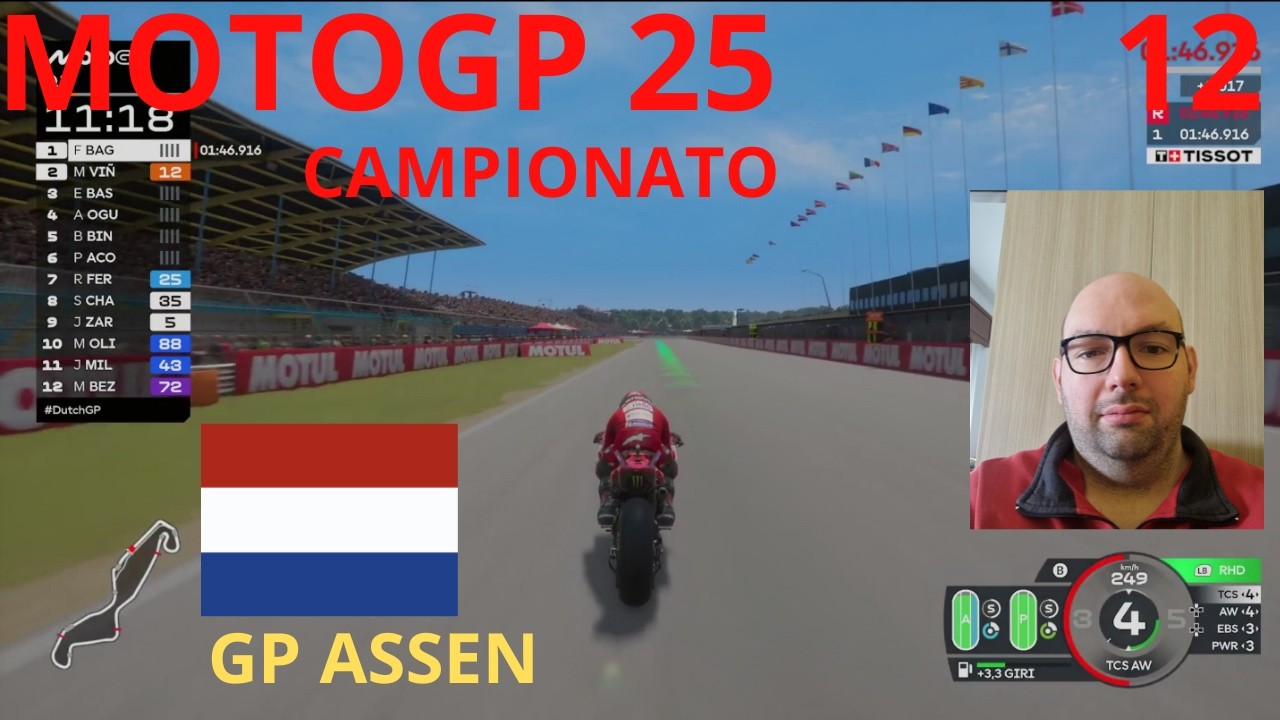 motogp 25  xbox serie x campionato gara 12 Assen. Promosso o Bocciato all'università delle moto?