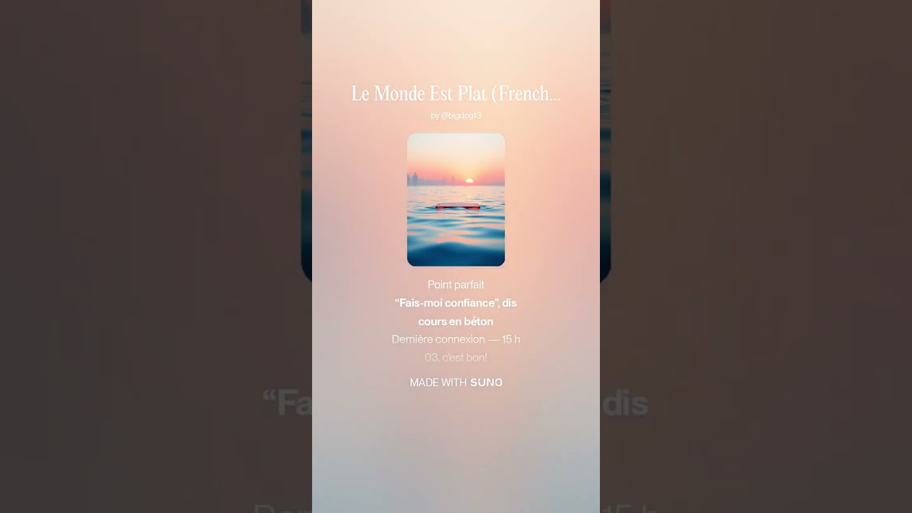 Le Monde Est Plat (French Pop Rock) (Female) The World Is Flat | Verman Bedessee and BDC A.I.M. Band