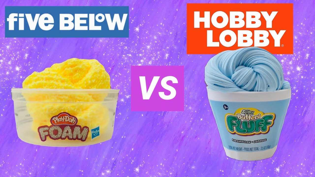 Five Below VS Hobby Lobby Slime REVIEW!!