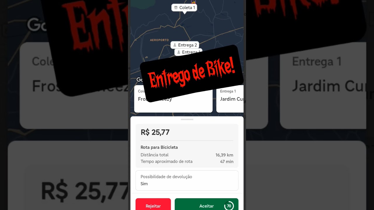Entregas de bike. Ultimamente quase nunca cai rota curta at&eacute;  4km p mim! #bike #delivery #ifood