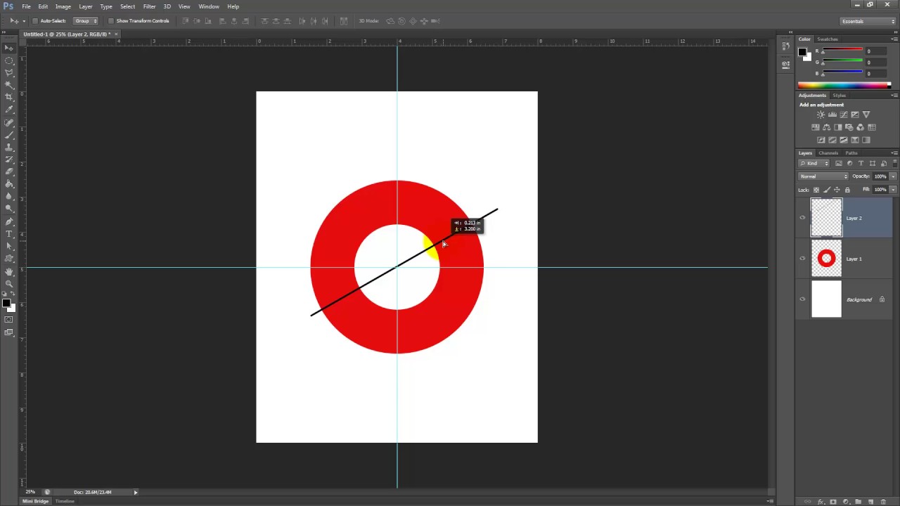 Creating Divided Pie Chart for Infographics in Photoshop