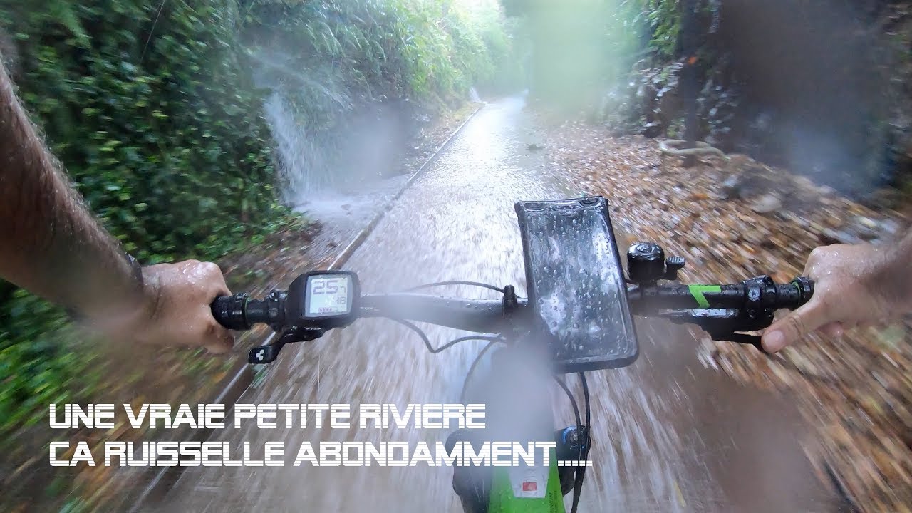 STE MARIE à ST ANDRE en VTTAE sous la pluie