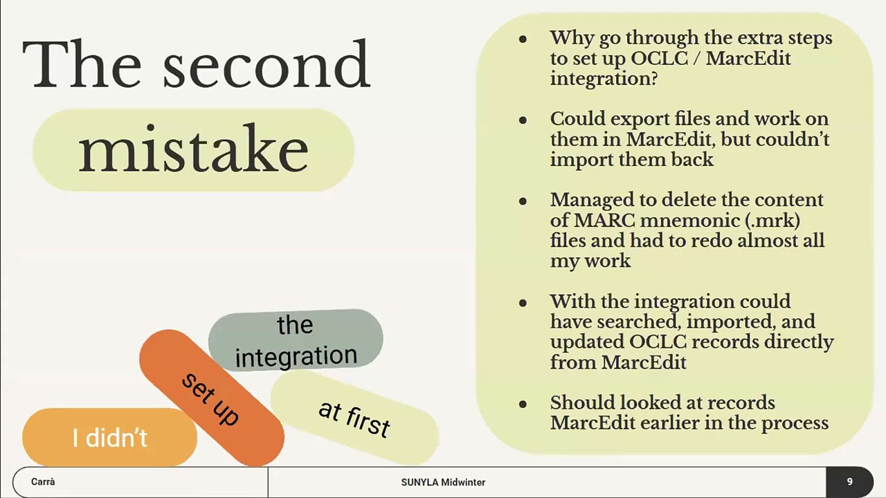 7. Learning from the Master’s theses : Efficiently using MarcEdit integrations ...