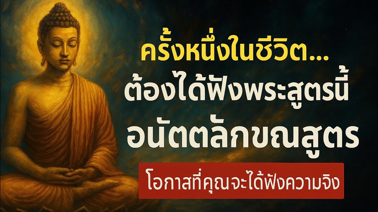 ครั้งหนึ่งในชีวิต...ต้องได้ฟังพระสูตรนี้ | อนัตตลักขณสูตรพระสูตรที่เปิดเผย “ความจริงสุดท้ายของชีวิต