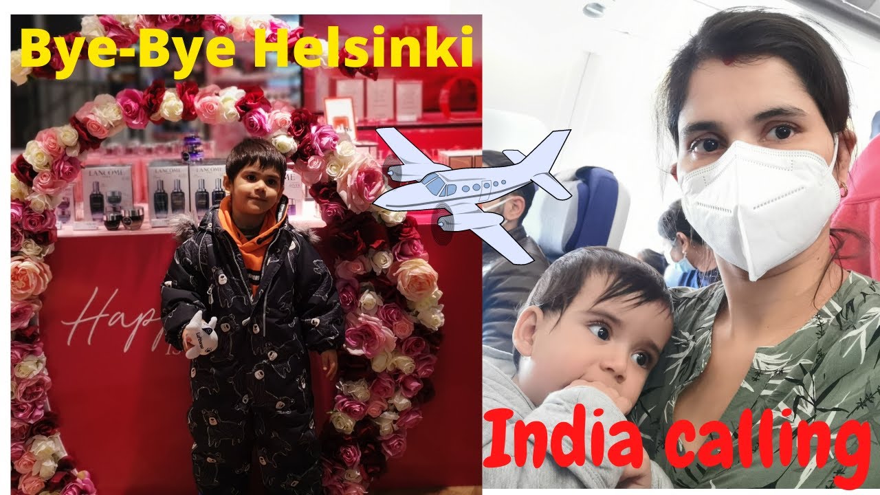 Bye-bye Helsinki, travel by Lufthansa airline Helsinki airport to Frankfurt, Germany travel vlog