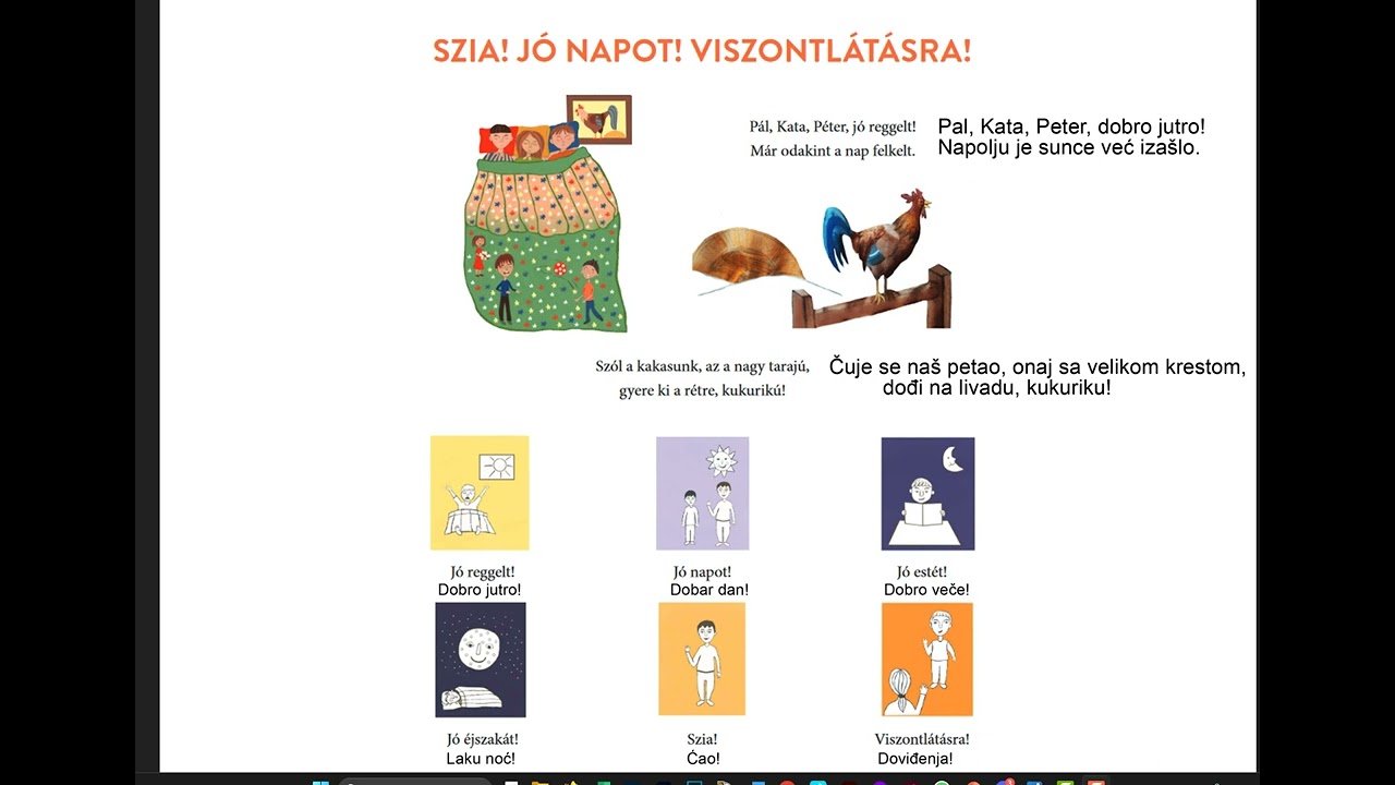 Hungarian lesson; Lekcija mađarskog jezika:  Mikor hogyan köszönünk? Kada se kako pozdravljamo? 1.