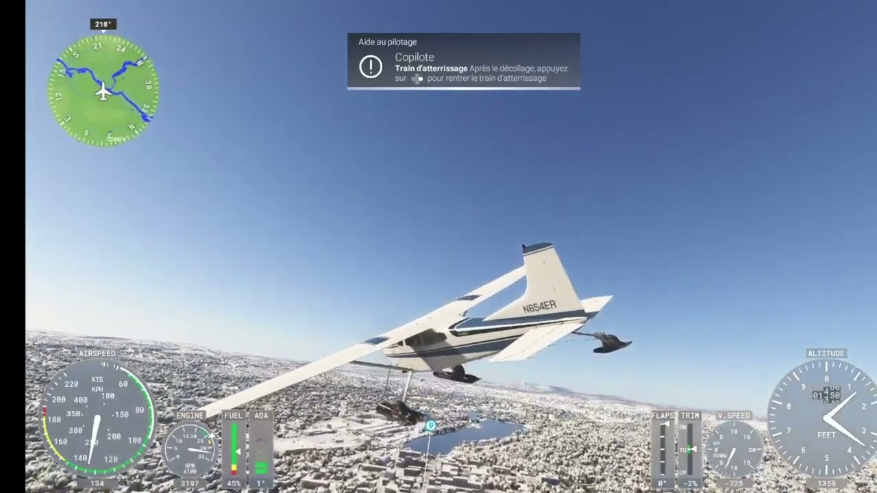 Cessna 185 on the snow ( Microsoft flight simulator 2024)